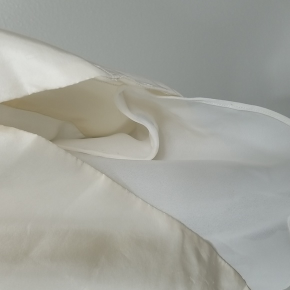 Banana Republic Ivory Silk Dress Size 6 - Picture 11 of 16